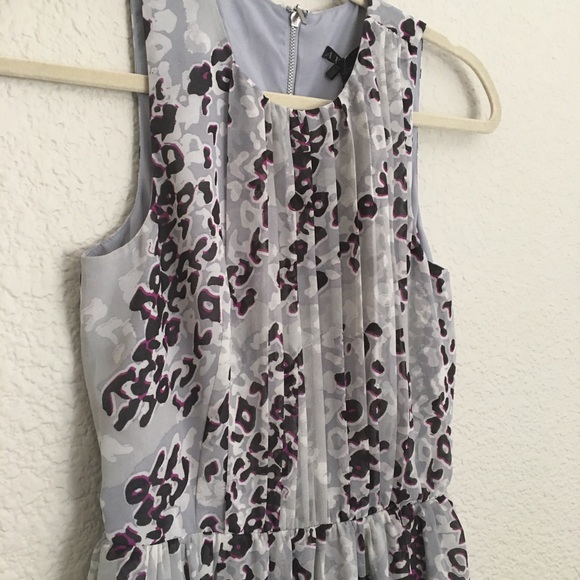 NWT A/X Armani Exchange Animal Print Grey Dress - Picture 3 of 16